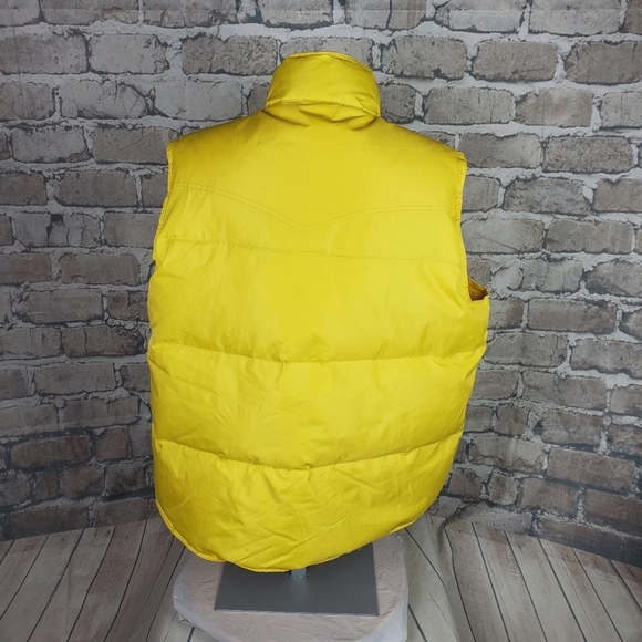 Panhandle Slim Goose Down Puffy  Vest Yellow XL Winter Outdoor - Picture 9 of 14